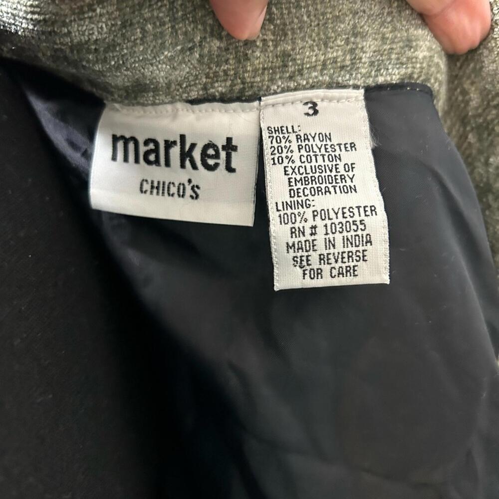 Chico's‎ Patchwork Boho Jacket • Size 18 • Vintag… - image 8